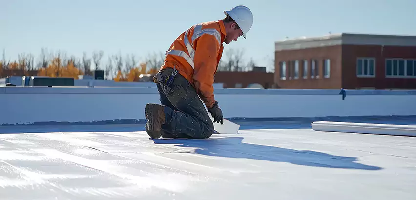 Flat Roof Drain Installation in Elk Grove Village